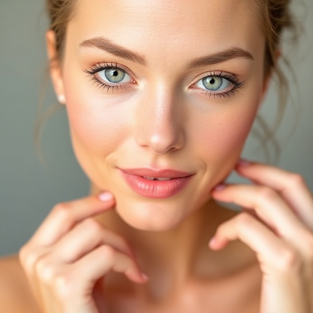 A woman with flawless, radiant skin, representing skin whitening and brightening.